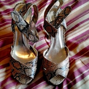 Snake Print Pumps, NEW with box